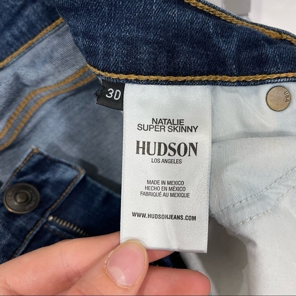 Hudson Denim Natalie Midrise Super Skinny Jeans Size 30 - Picture 8 of 11